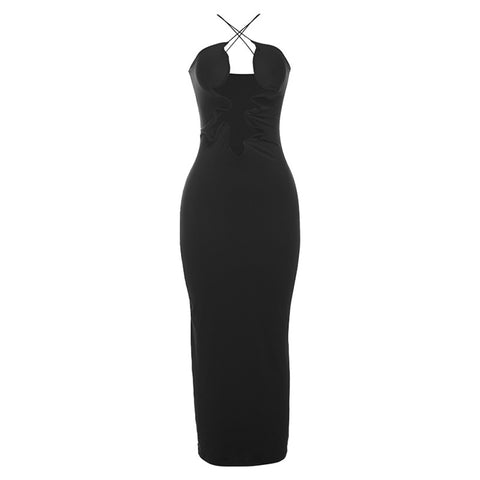 Sexy Cutout Sling Backless Slim Fit Dress - Her Casuals