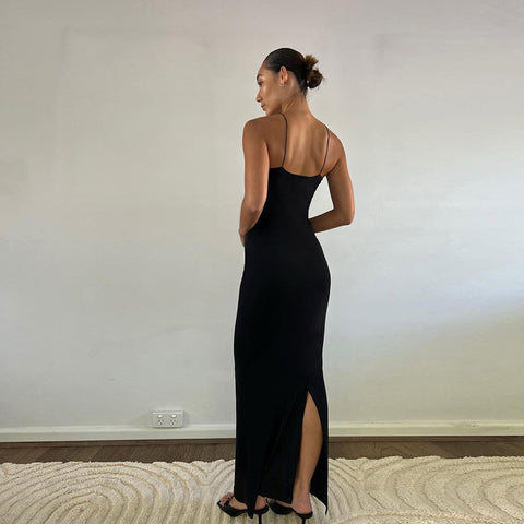 Sexy Cutout Sling Backless Slim Fit Dress - Her Casuals