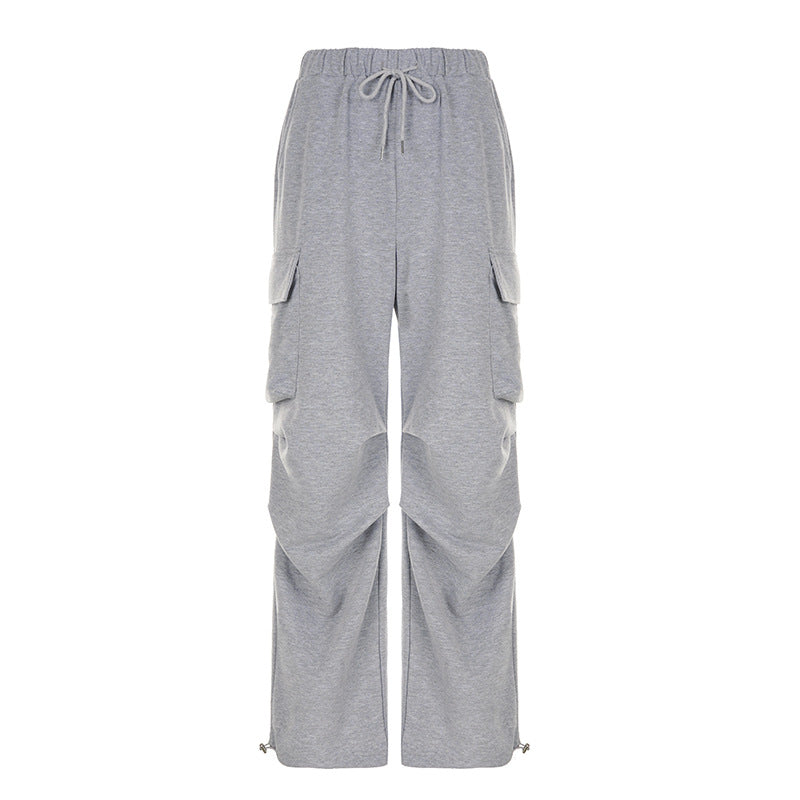 Spring Pleated Casual Sweatpants - Her Casuals