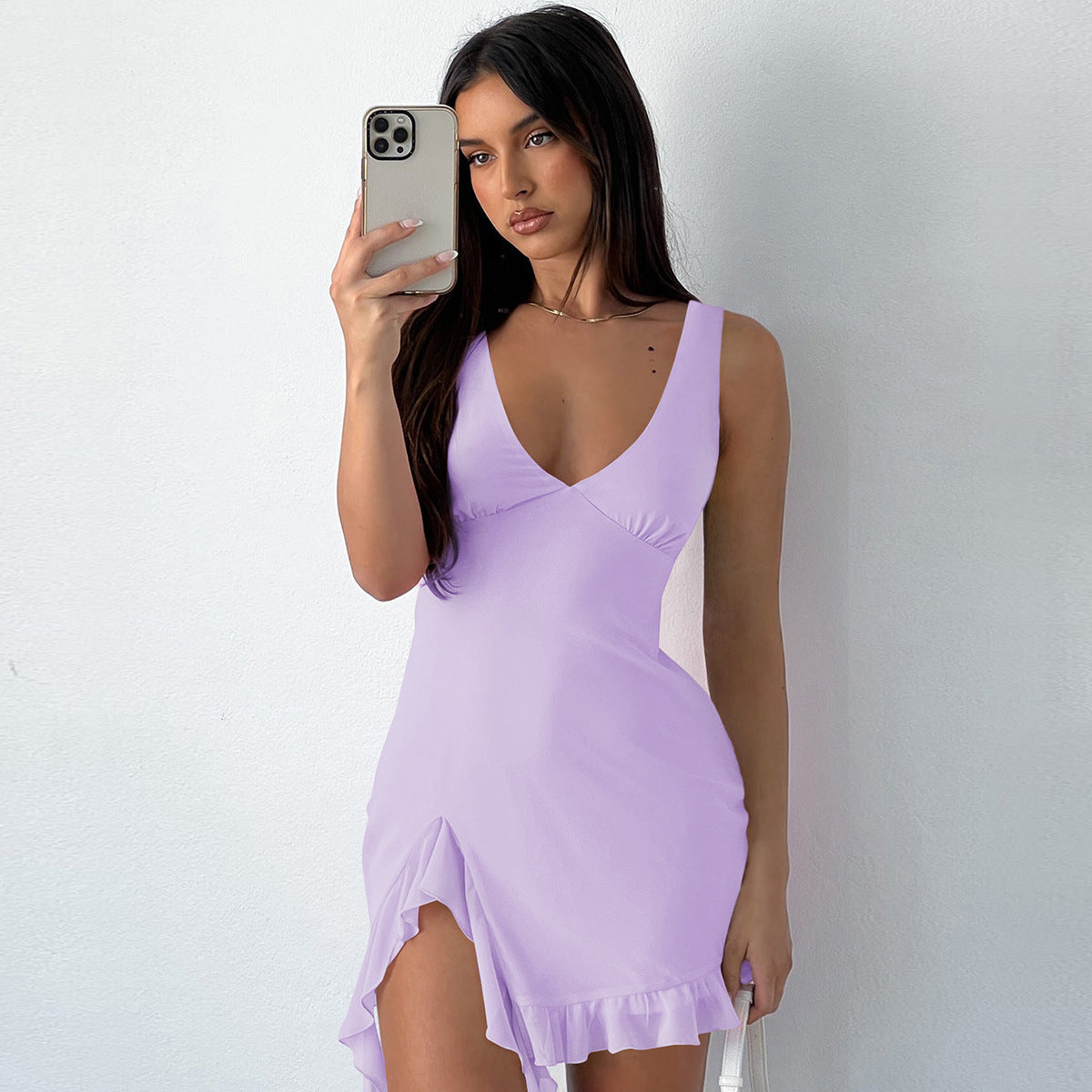 Sexy High End V neck Sexy Dress - Her Casuals