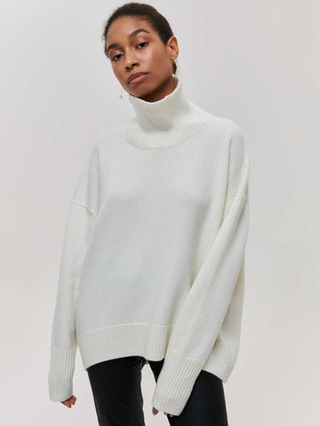 Loose Popular Half Turtleneck Winter Russian Sweater