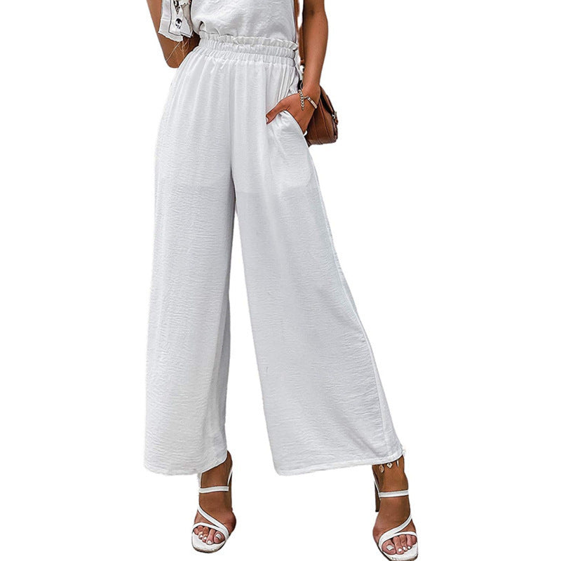 Spring Women's High Waist Loose Casual Pants - Her Casuals