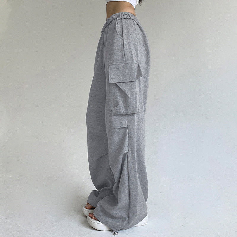 Spring Pleated Casual Sweatpants - Her Casuals