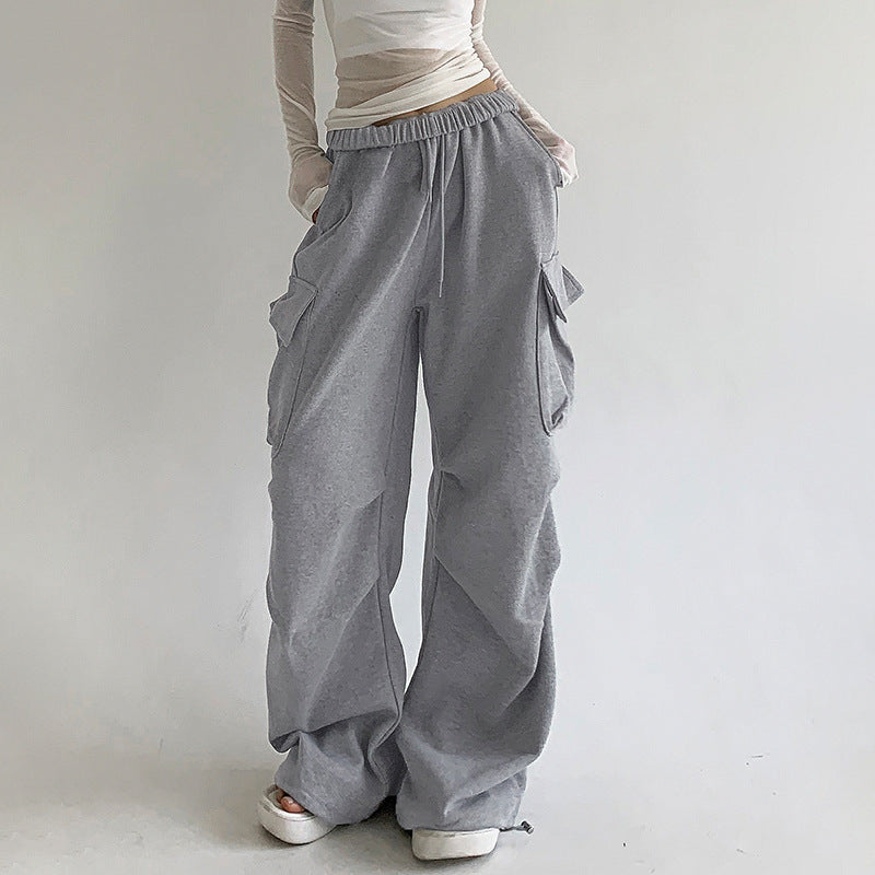 Spring Pleated Casual Sweatpants - Her Casuals